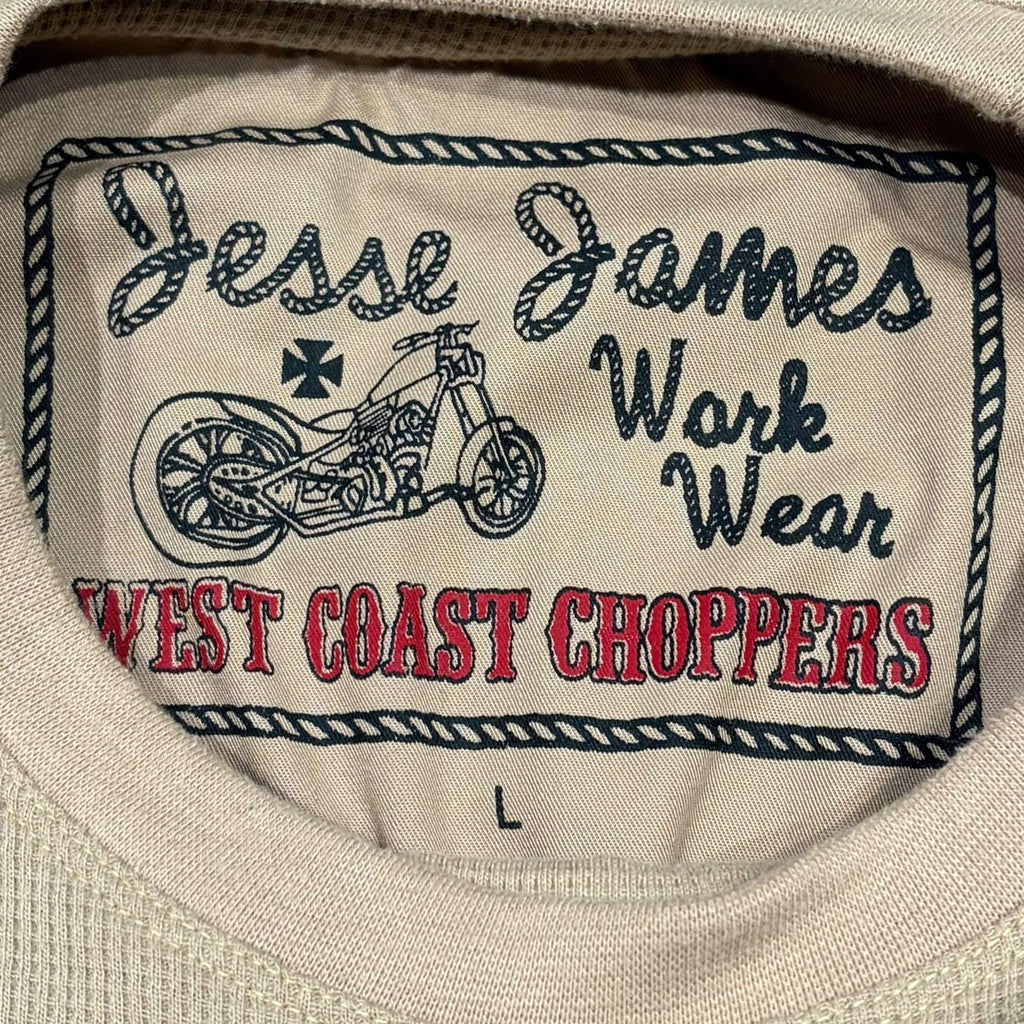 00’s “WEST COAST CHOPPERS” thermal l/s t-shirt LARGE