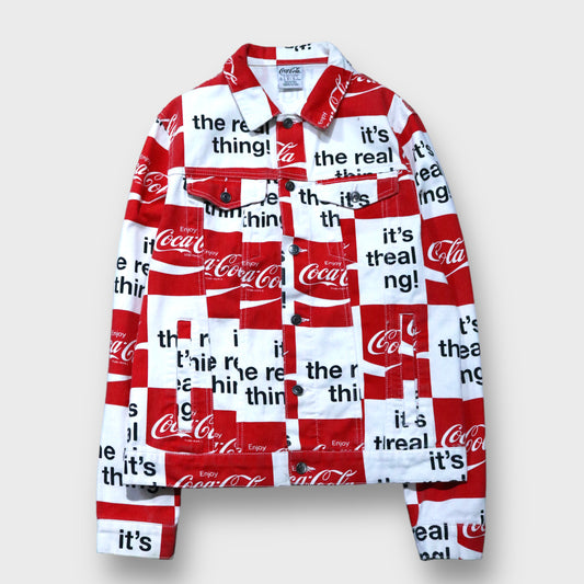 "Coca-Cola" patch work denim jacket