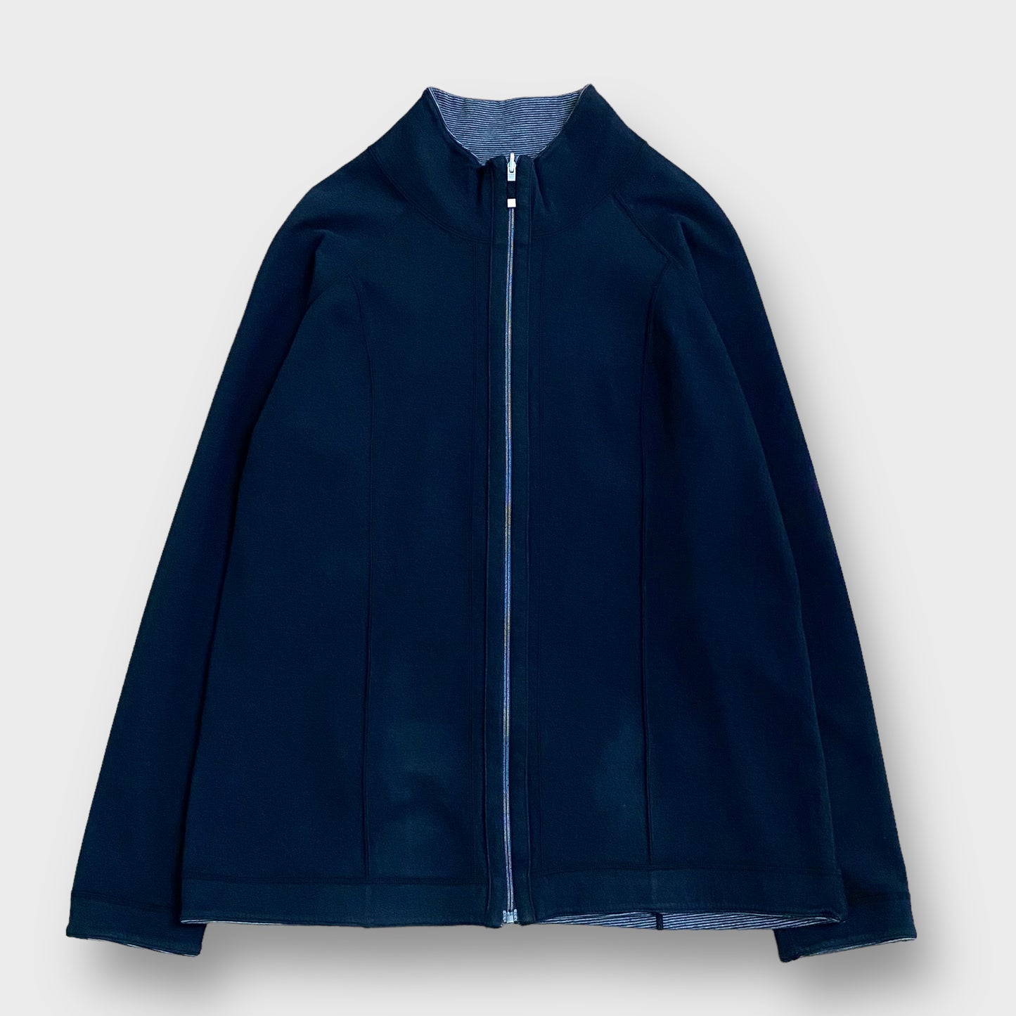 Reversible high-neck cotton jacket