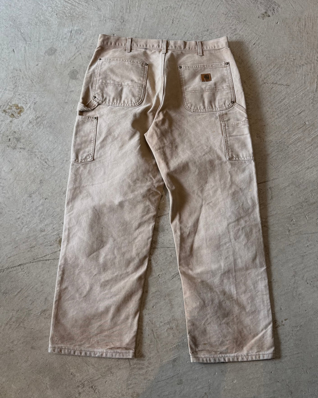 00's "Carhartt"faded double knee work wear pants 35×30
