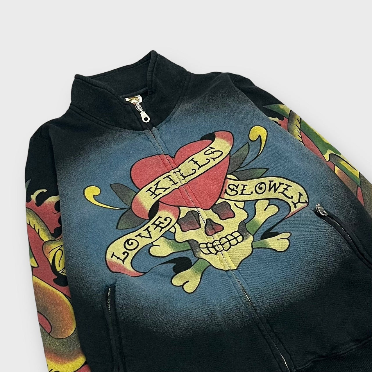 "Ed Hardy" zip up blouson