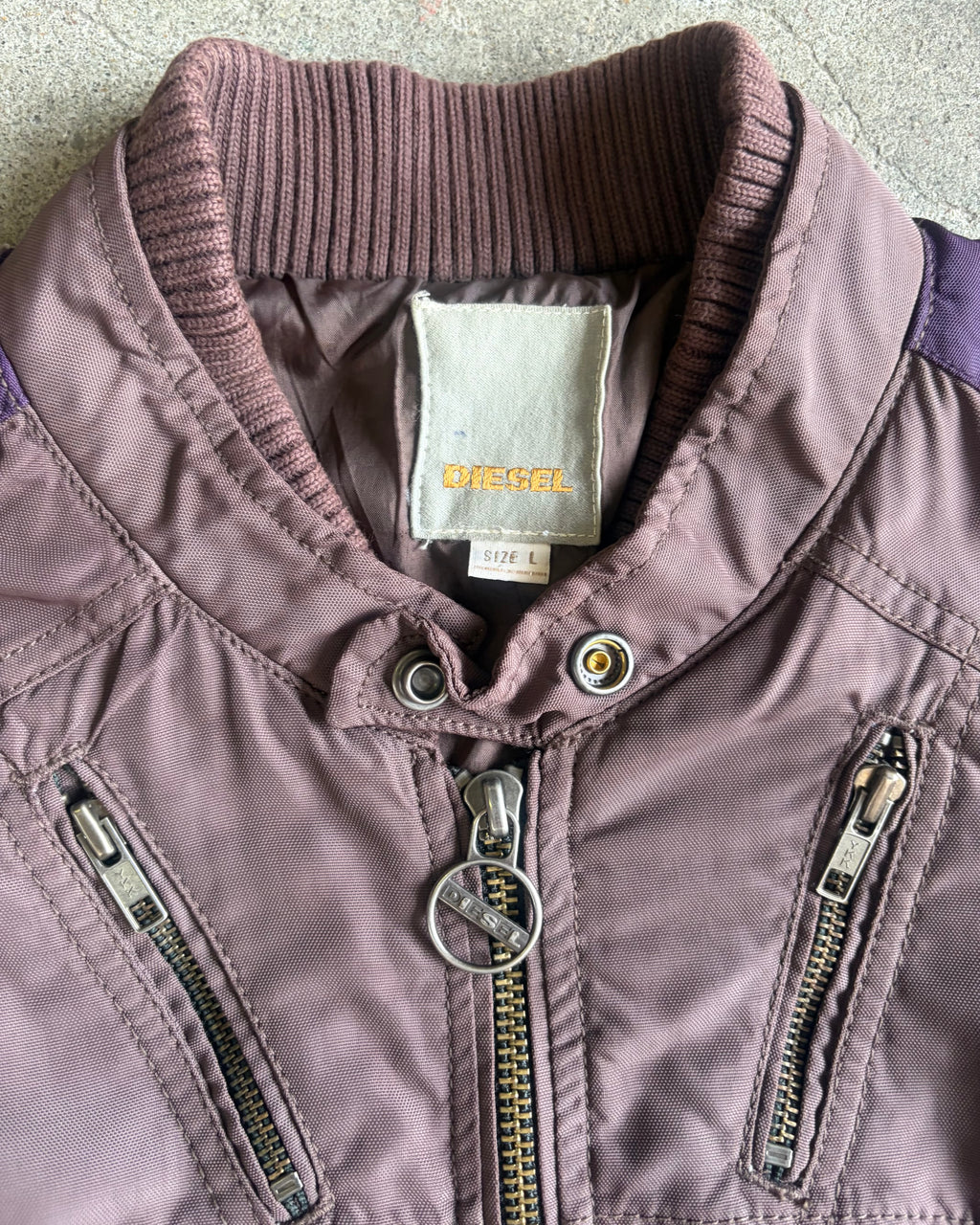 90-00’s “DIESEL” nylon jacket LARGE