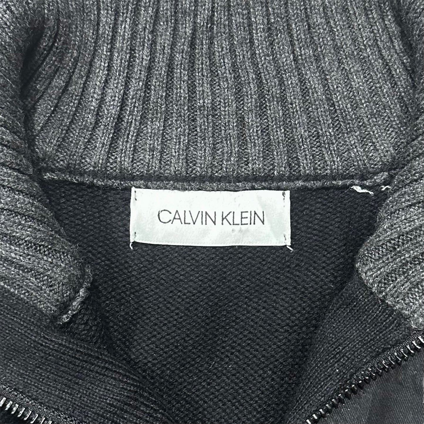 "Calvin Klein" Half zip knit sweater