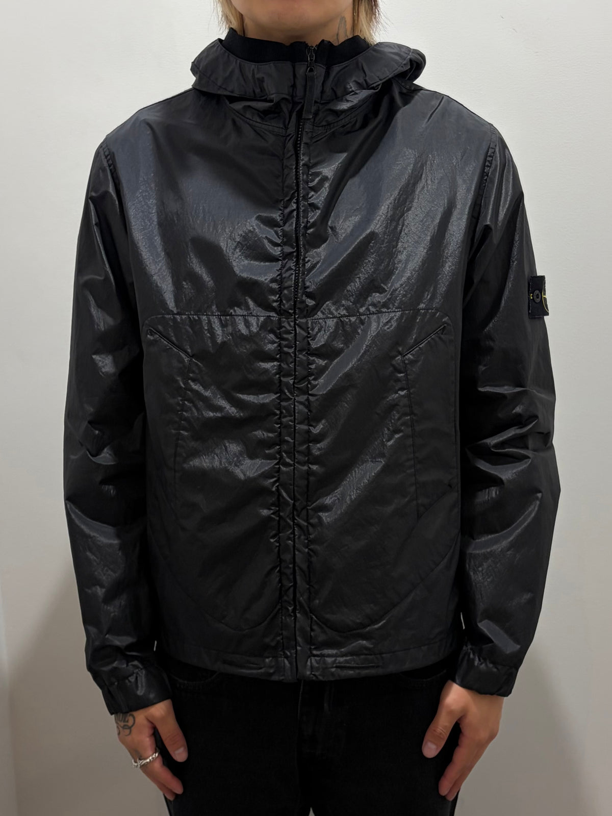 00’s “STONE ISLAND”
garment dyed hooded jacket