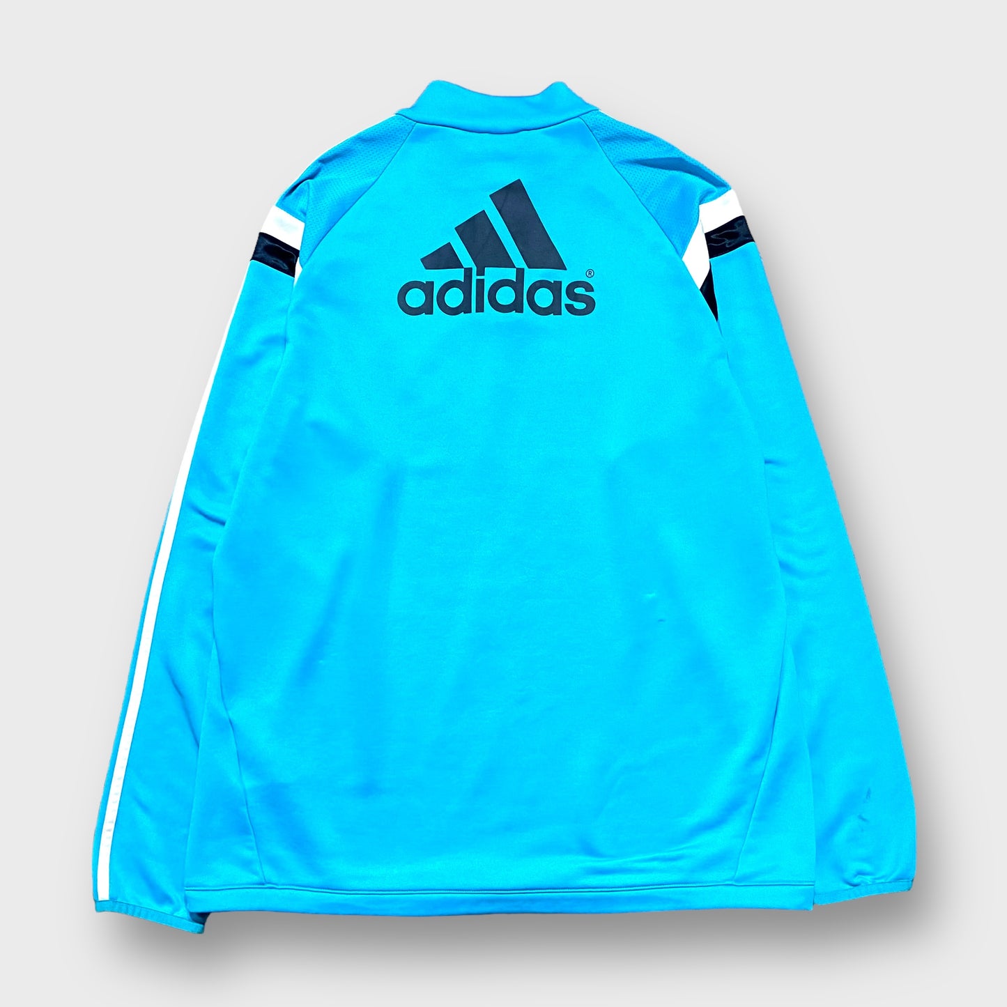 00's "adidas" CHERSEA team half zip pullover team track jacket