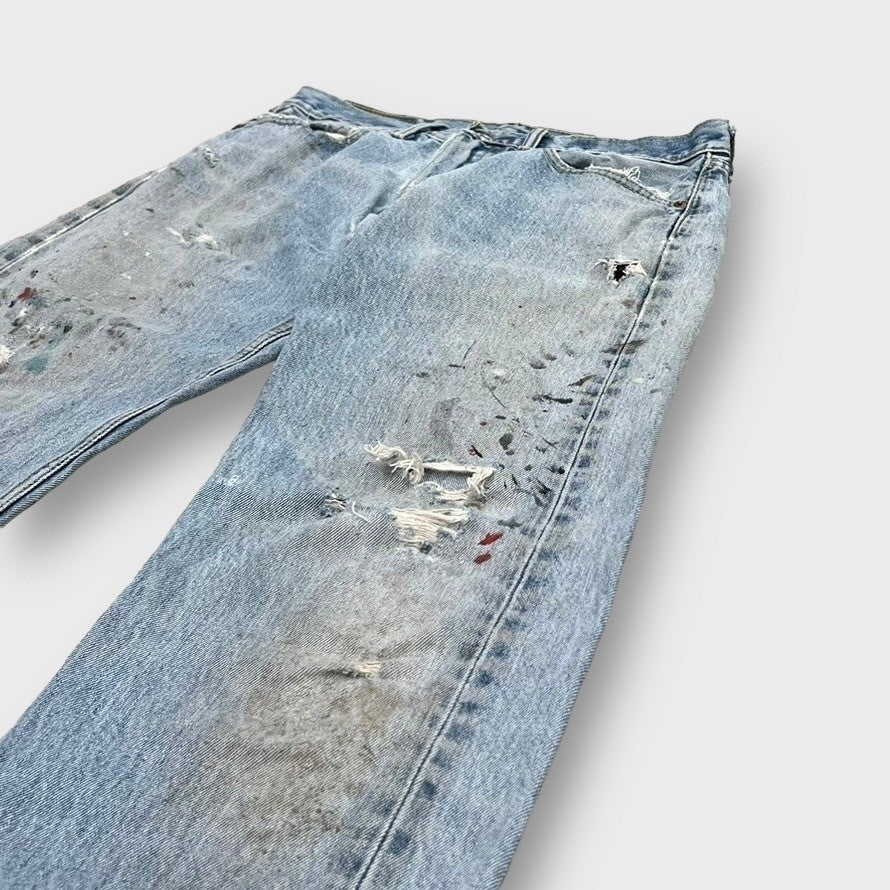 00's "LEVIS"
501 faded damage denim