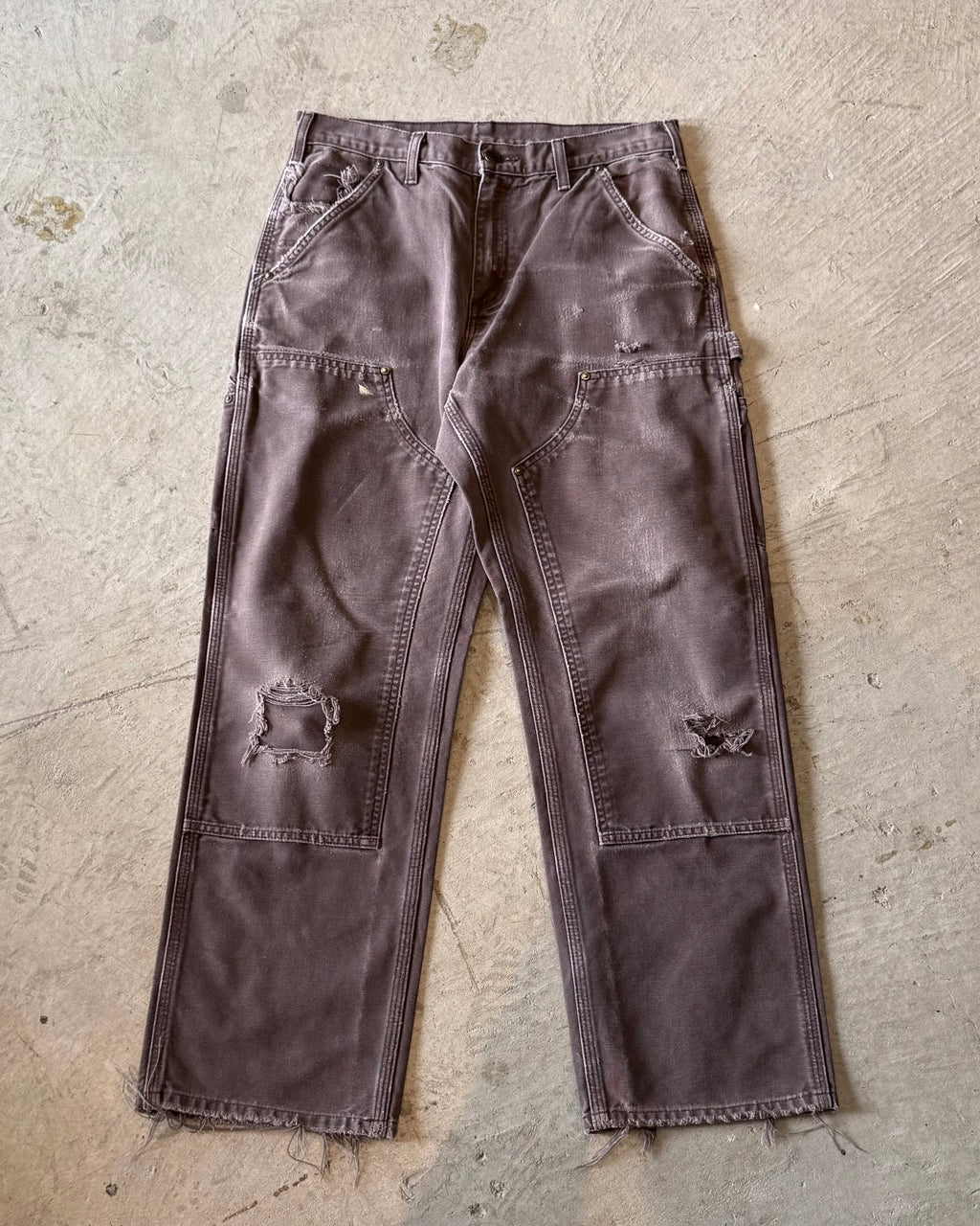 00's "Carhartt"faded double knee work wear pants 31×L30