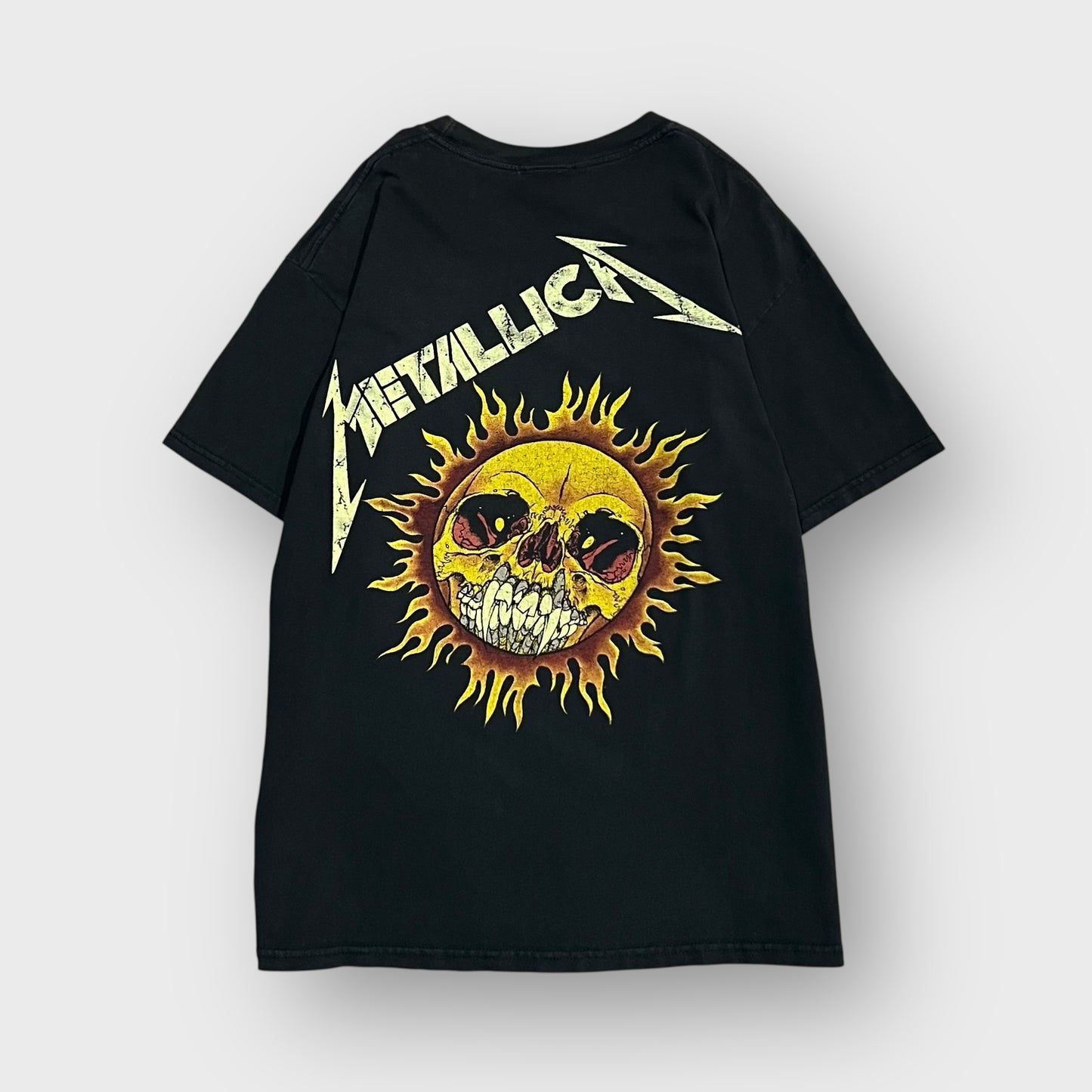 90’s METALLICA
“flame skull”pushead t-shirt