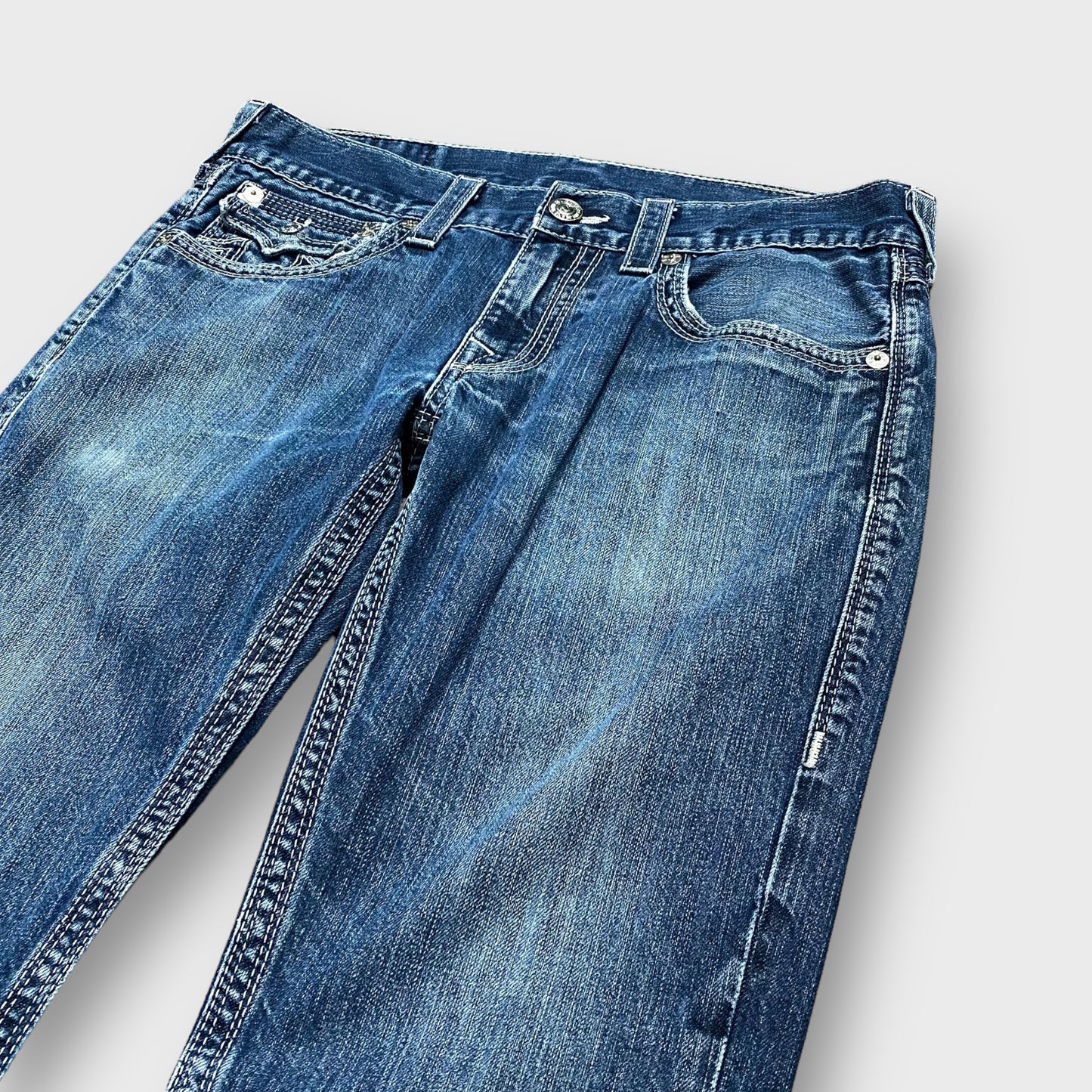 "TRUE RELIGION" Straight denim pants