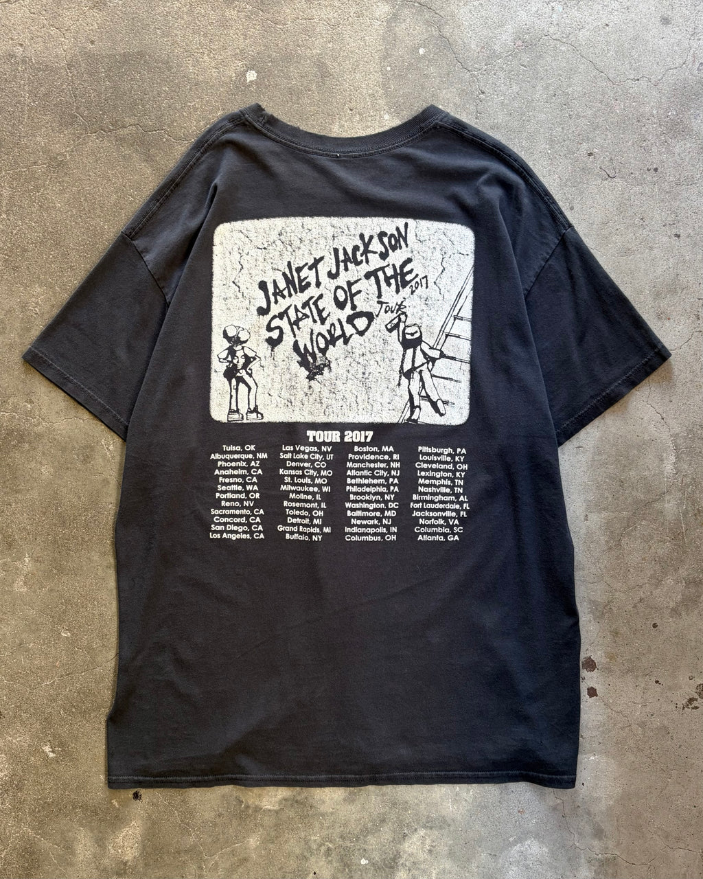 00’s “JANET JACKSON”
“STATE OF THE WORLD TOUR” t-shirt