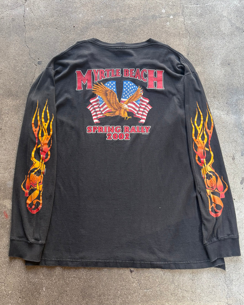 00’s  flame pattern l/s t-shirt