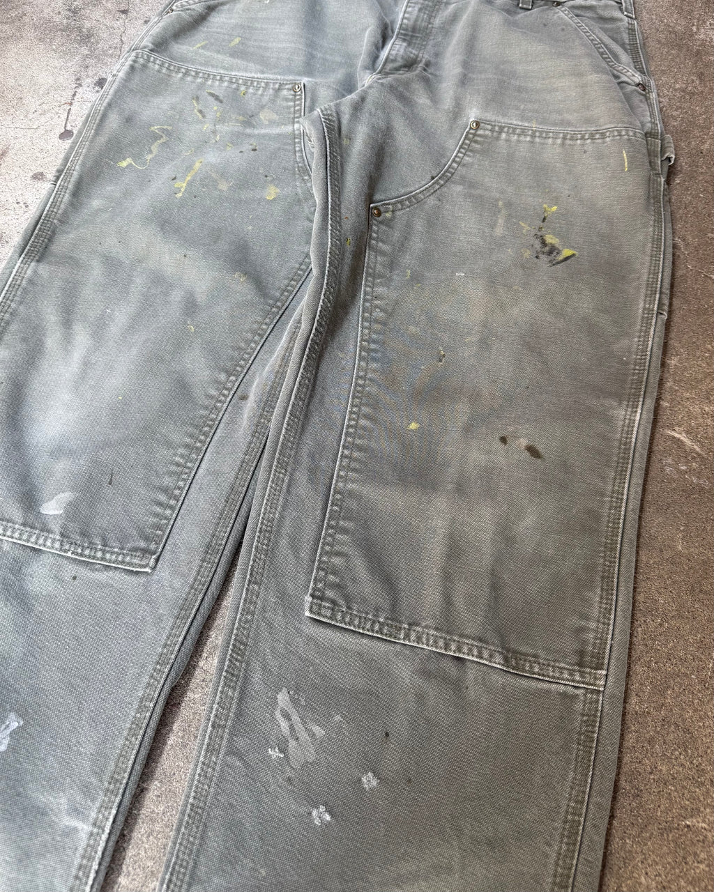 00’s “Carhartt”faded double knee work wear pants 38×30