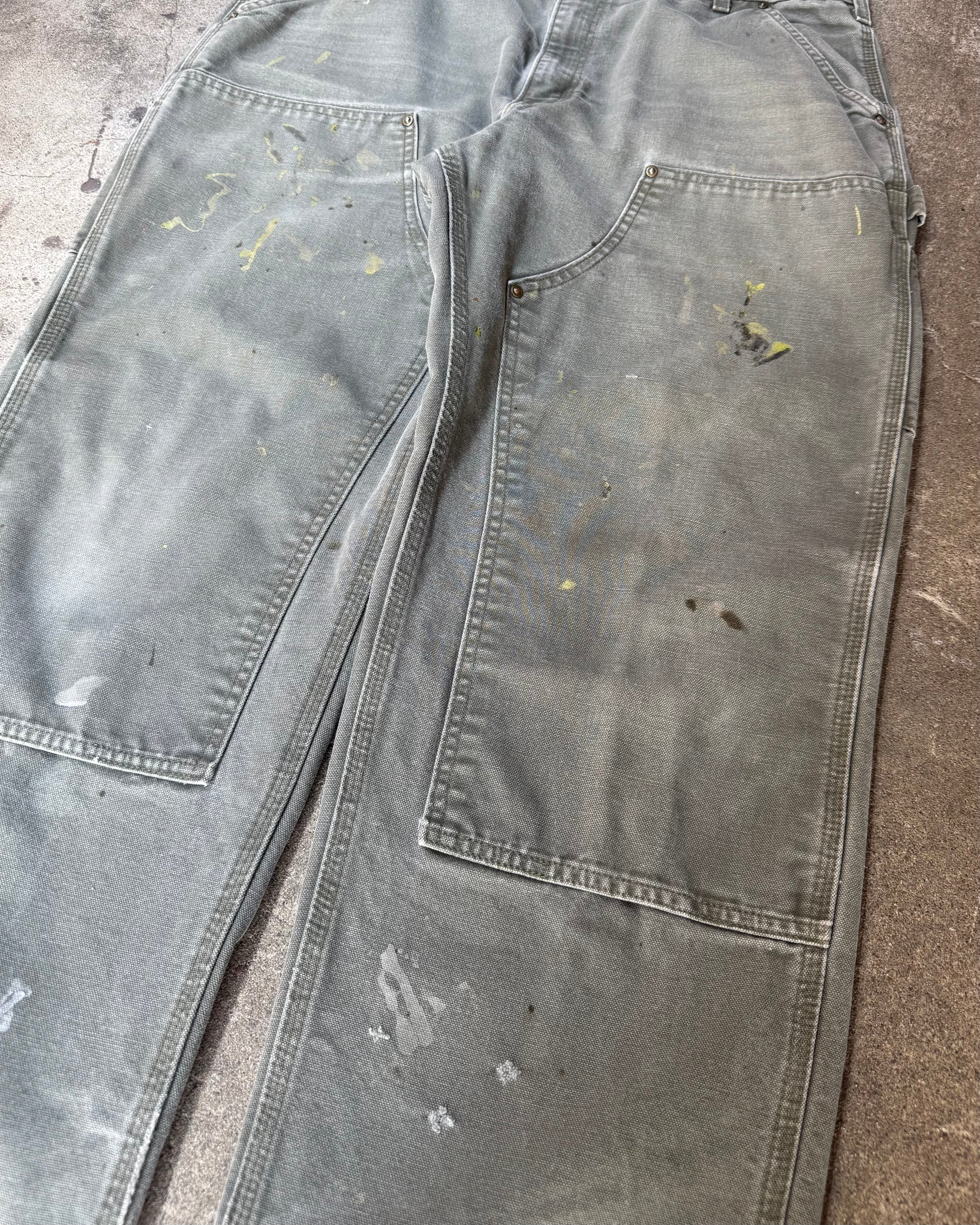 00’s “Carhartt”faded double knee work wear pants 38×30