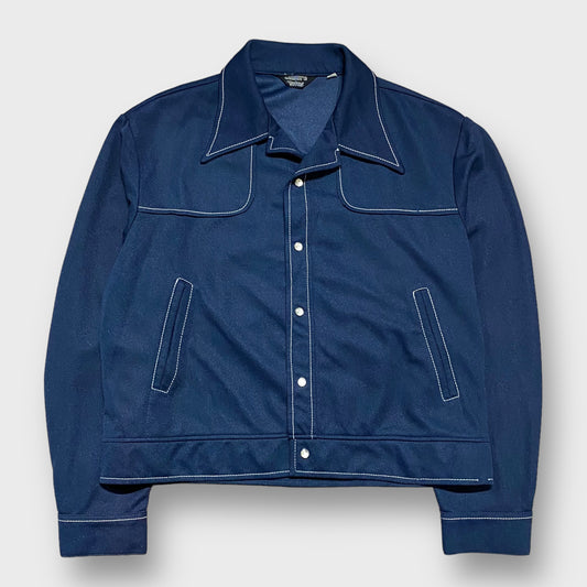 70's "Leisure Mates" Open collar stitch shirt jacket