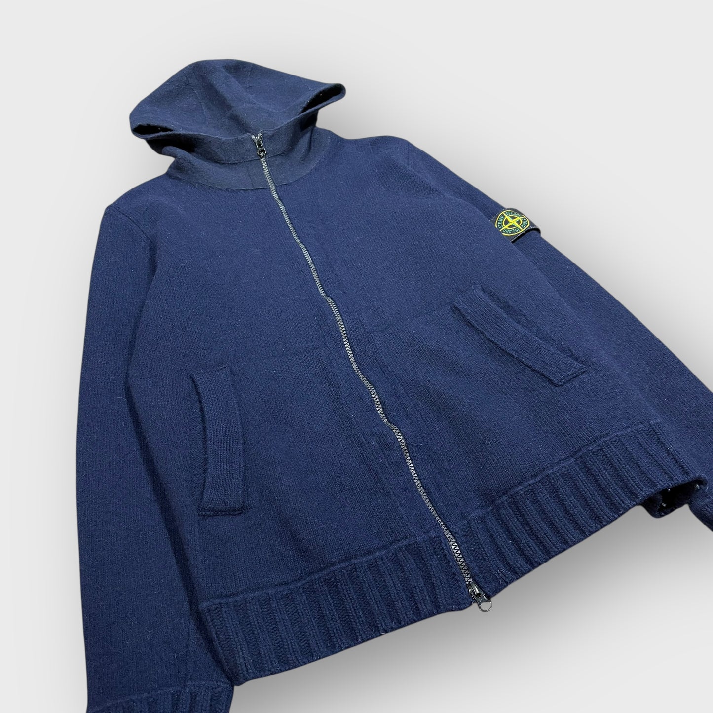 00’s “STONE ISLAND” knit zip hoodie