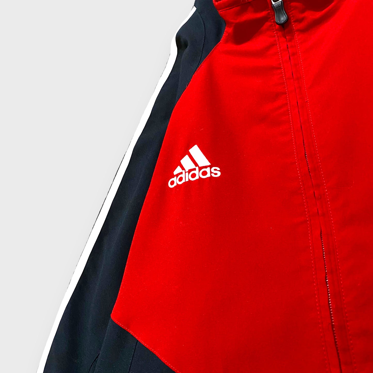 00's "adidas" Bi-color nylon jacket