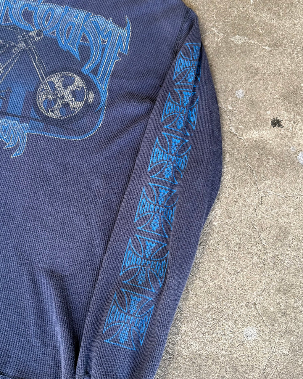 00’s “WEST COAST CHOPPERS” thermal l/s t-shirt LARGE