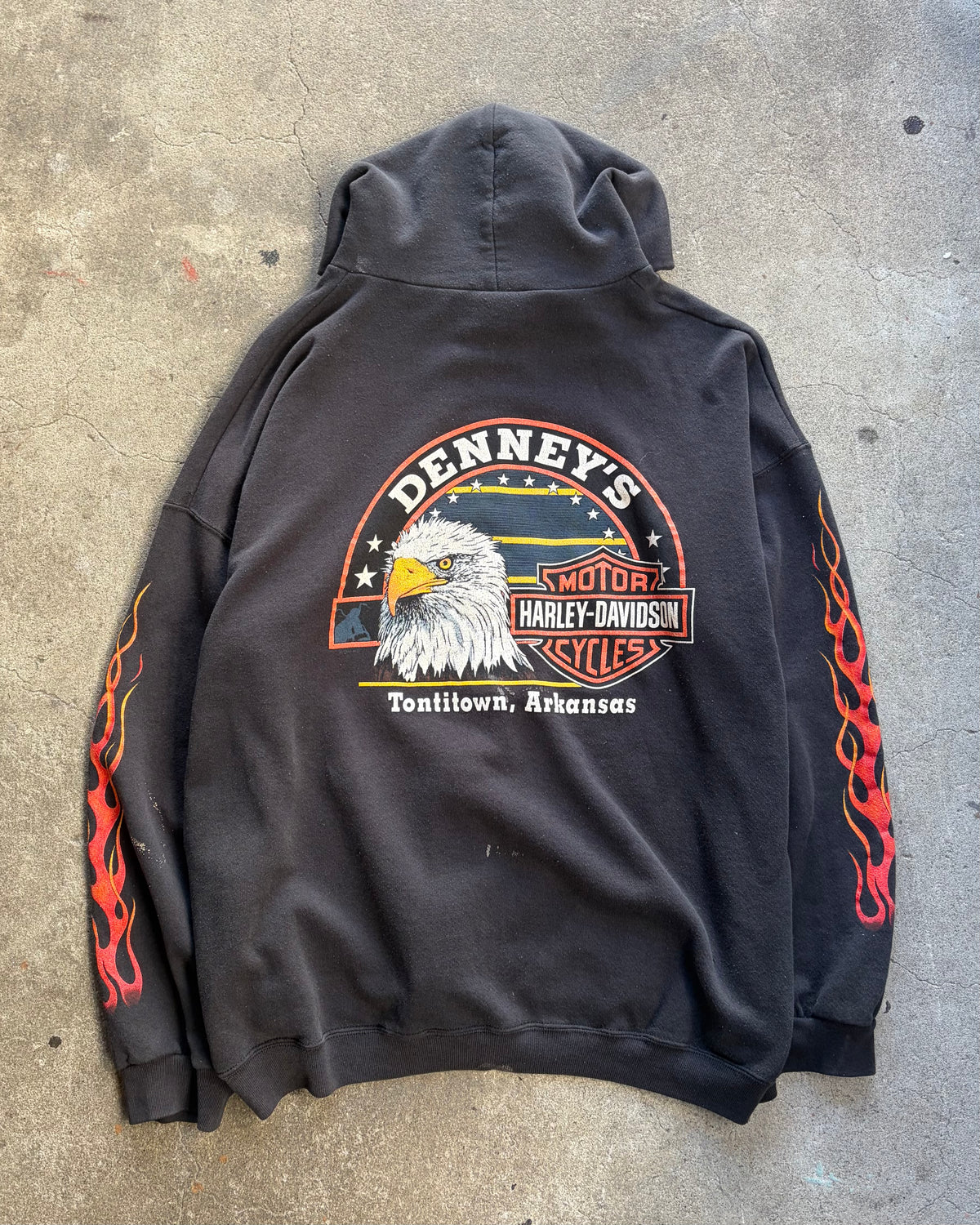90’s “HARLEY DAVIDSON” zip up hoodie 3x-large