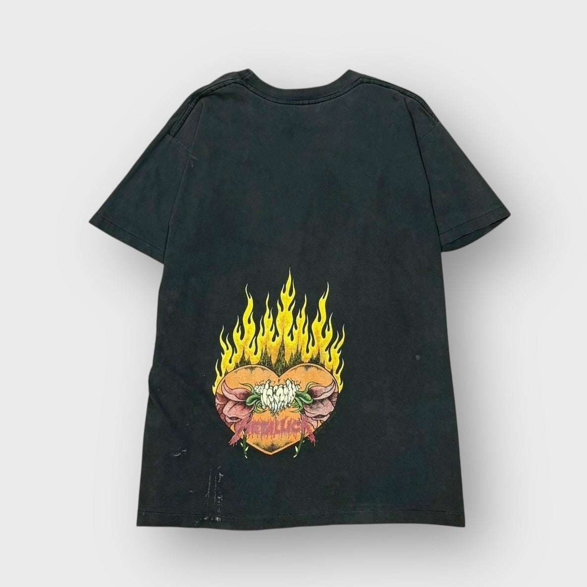 90’s “METALLICA”
“Flaming Flower Skull” pushead t-shirt