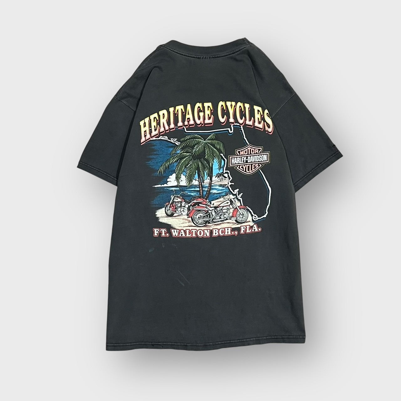 Harley-Davidson Tシャツ 1986年製　希少 1986 Vintage Harley Davidson - Portsmouth, VA T-Shirt – Saints