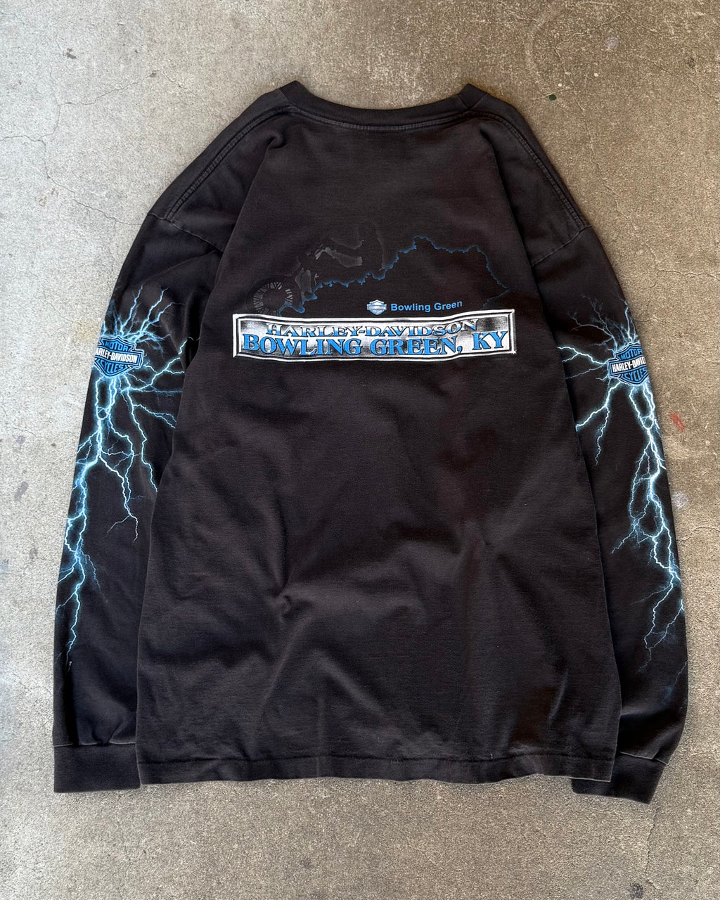 00’s “HARLEY DAVIDSON” thunder l/s t-shirt XX-LARGE