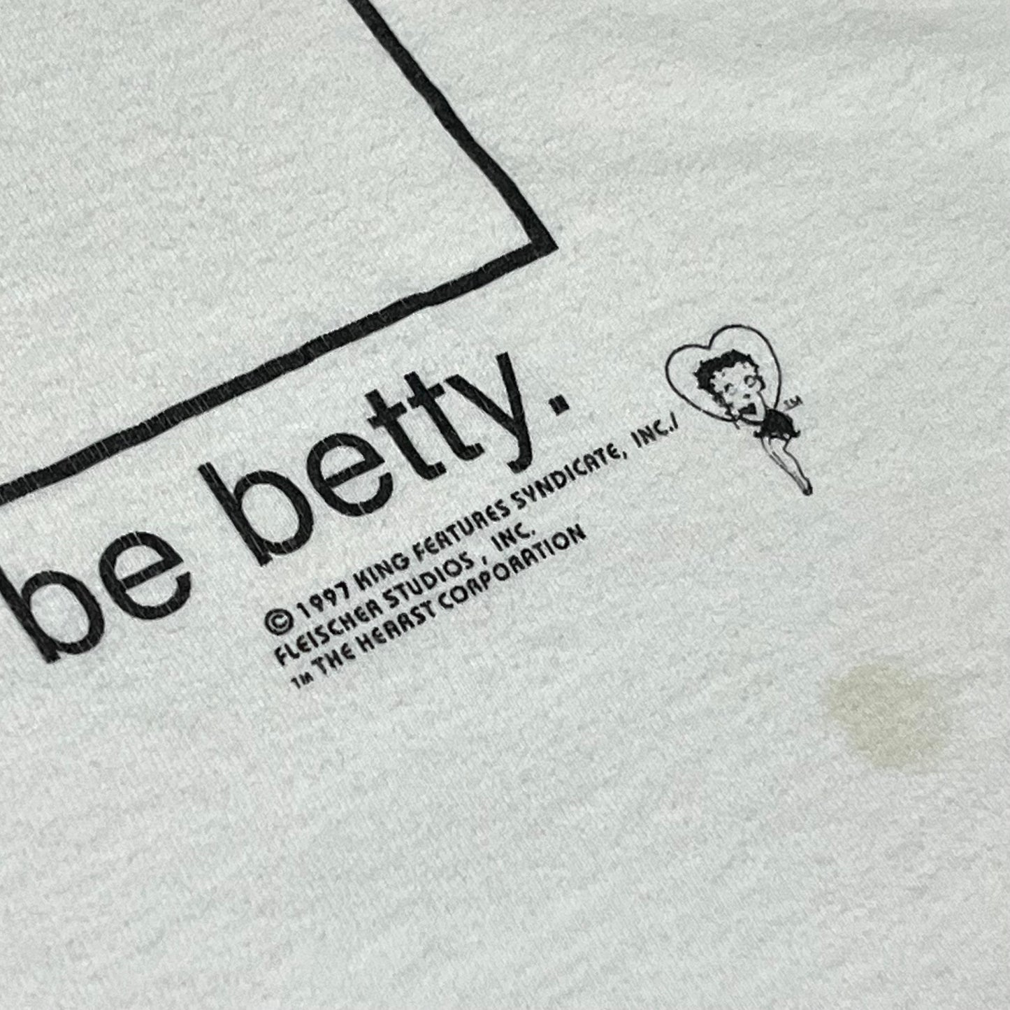 1997 “BETTY BOOP”
be sexy. be sweet. just be betty. character t-shirt