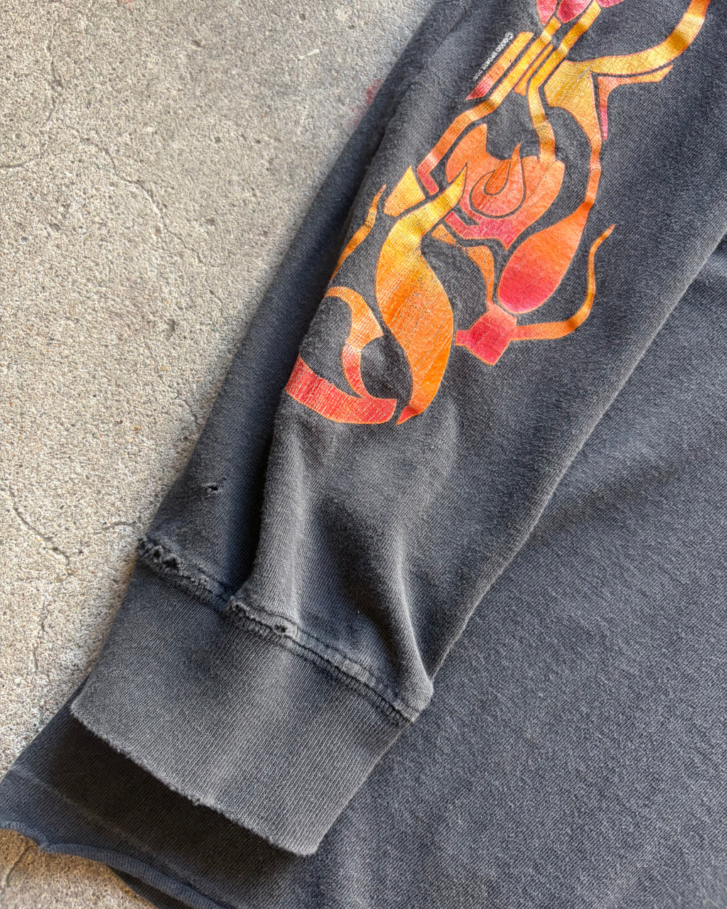 00’s  flame pattern l/s t-shirt