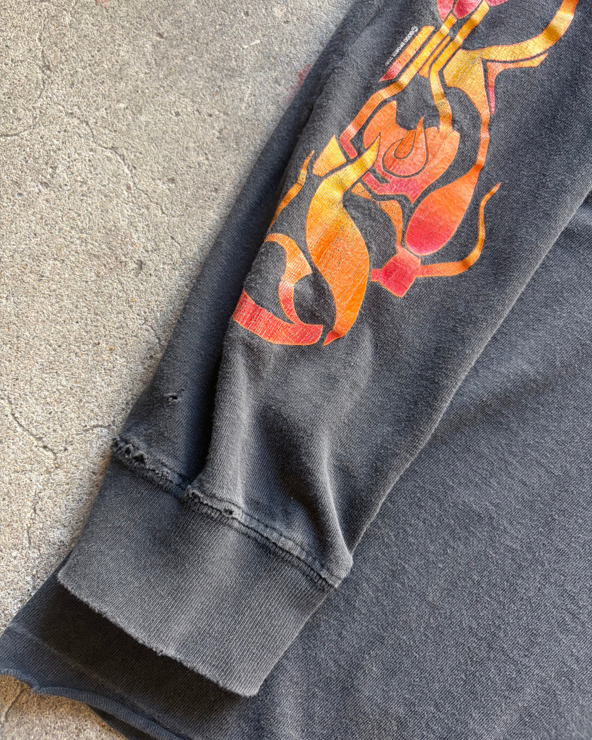 00’s  flame pattern l/s t-shirt