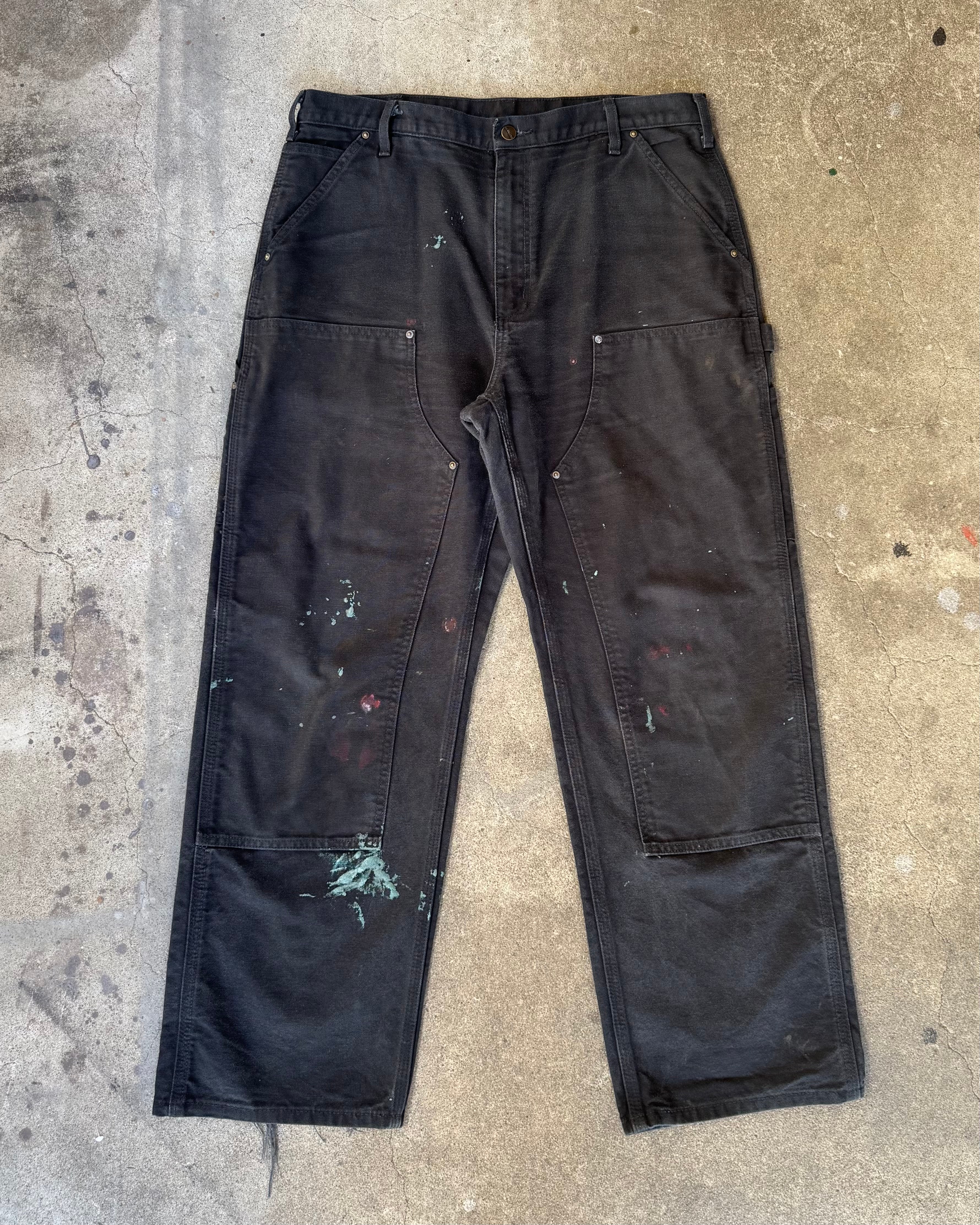 00’s “Carhartt”faded double knee work wear pants 36×30