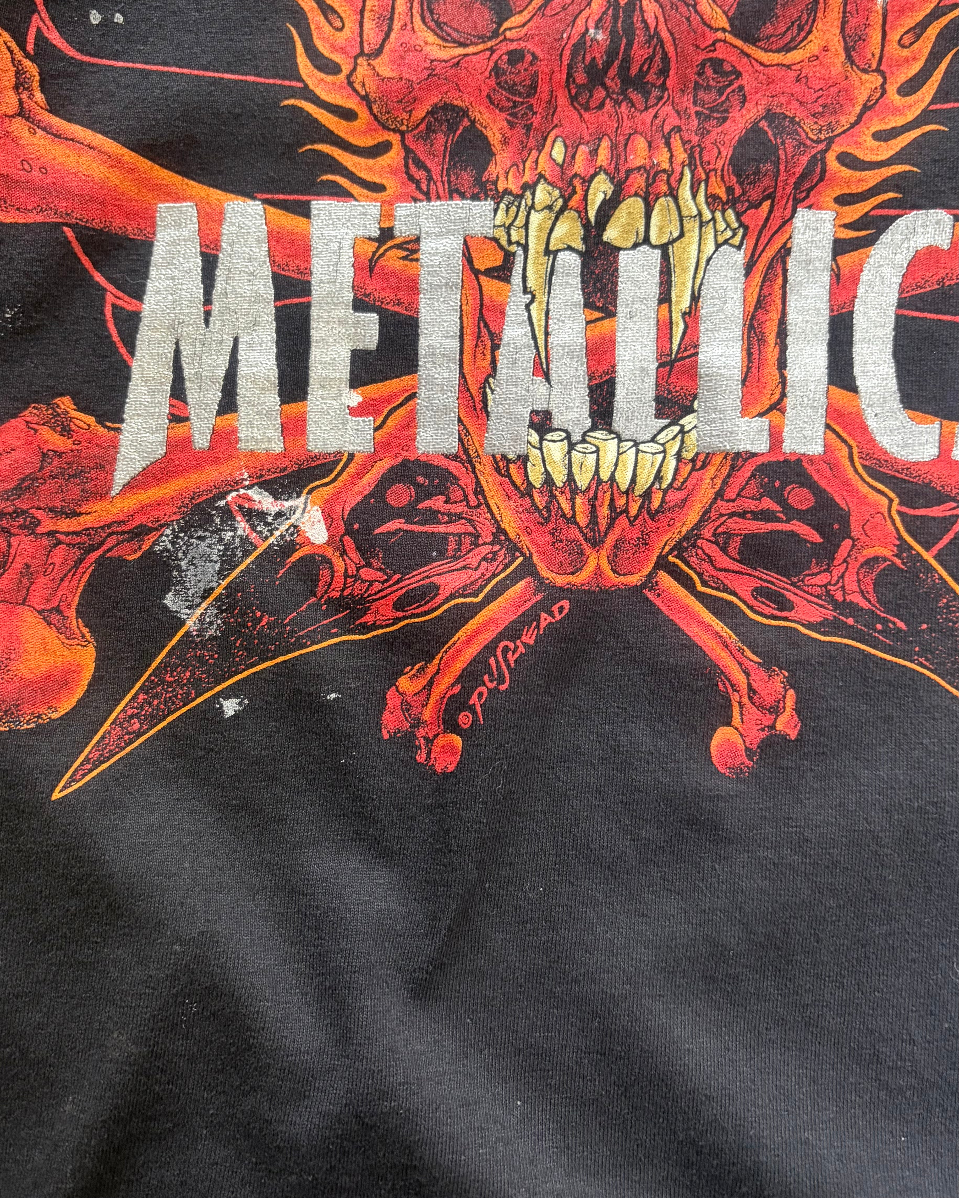 90’s METALLICA
“PUSHEAD YING YANG REBEL”band t-shirt X-large