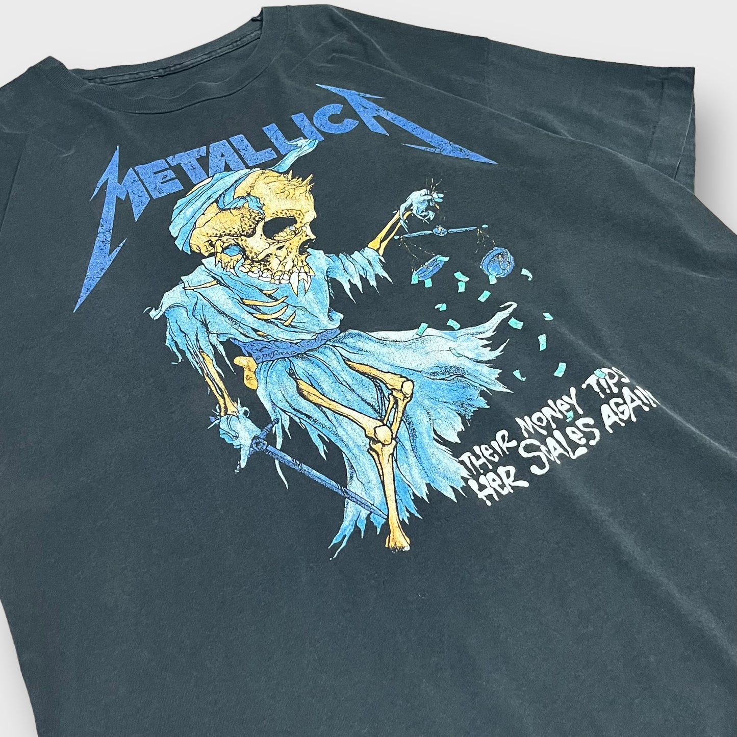 90’s METALLICA
“Their Money Tips Her Scales Again” “Pushead” t-shirt