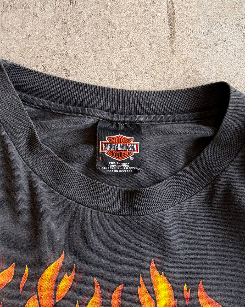 90’s “HARLEY-DAVIDSON” print t-shirt LARGE