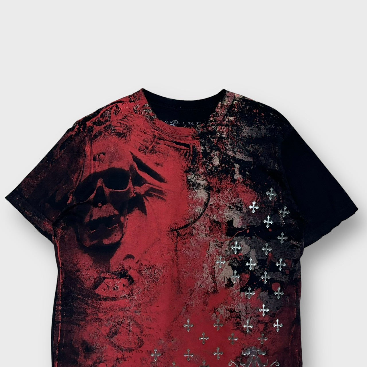 "Affliction" cross design t-shirt