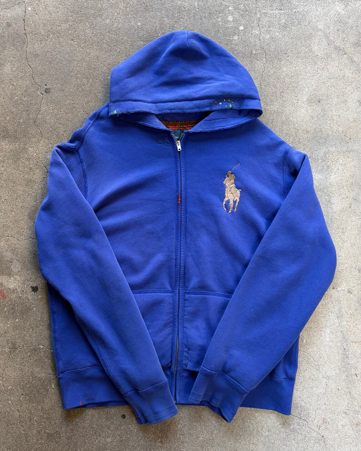 90’s “POLO RALPH LAUREN” zip up hoodie x-large