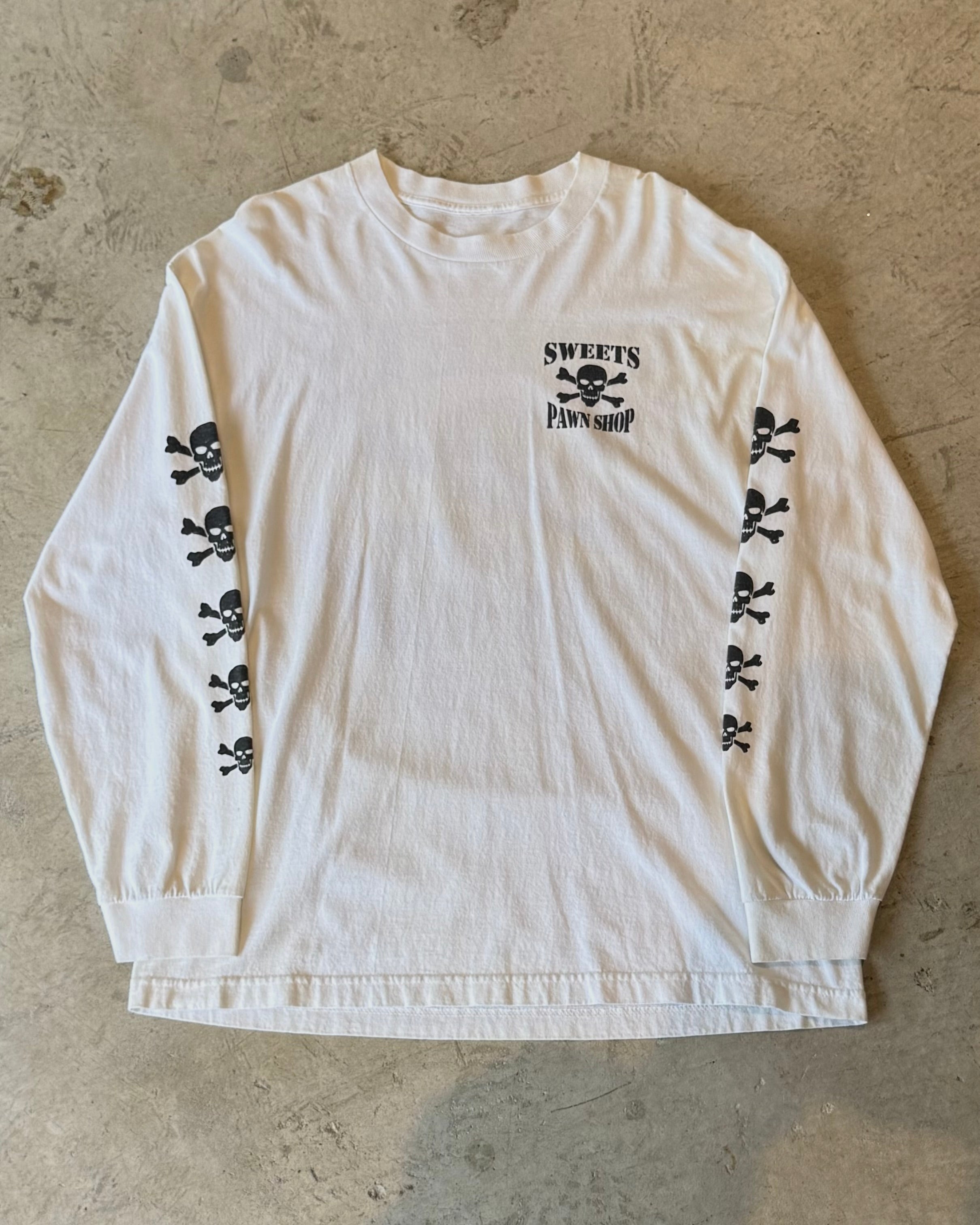 00's "SWEET PAWN SHOP"
skull design l/s t-shirt