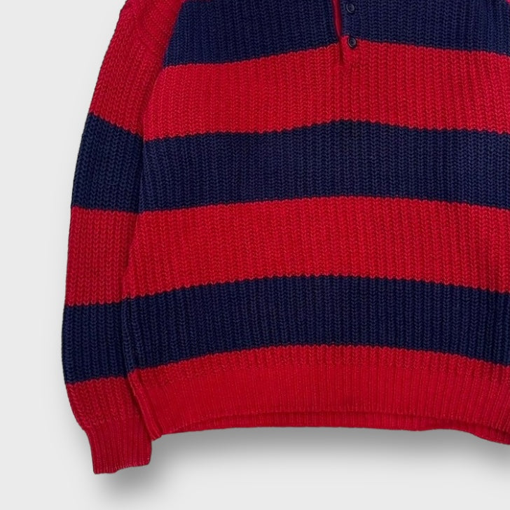 90’s-00’s "GAP" Border pattern cotton knit