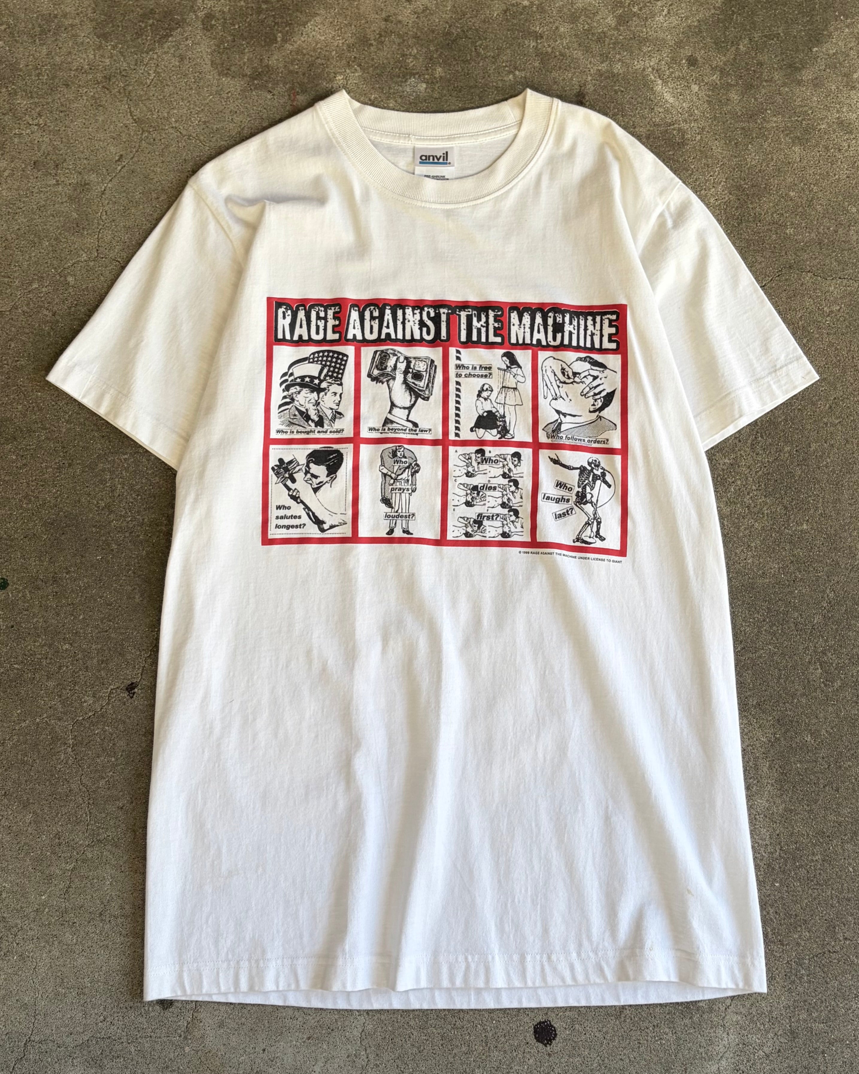 90’s “RAGE AGAINST THE MACHINE” band t-shirt large