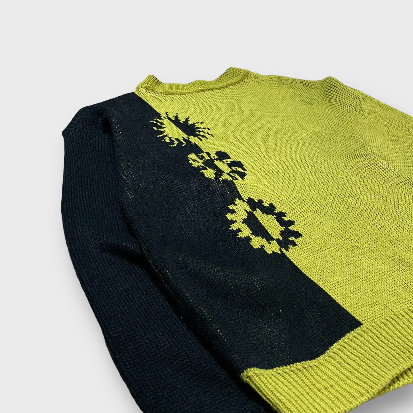 Asymmetry design knit sweater
