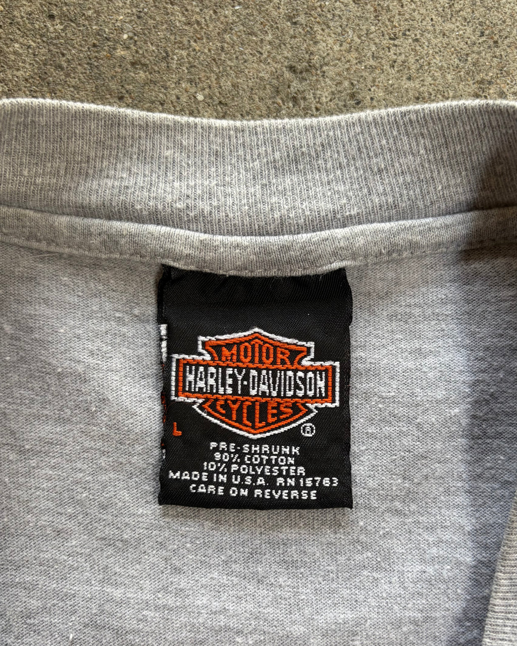 90’s “HARLEY DAVIDSON” flame pattern l/s t-shirt large
