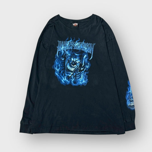 90’s-00’s “HARLEY-DAVIDSON”
flame design l/s t-shirt