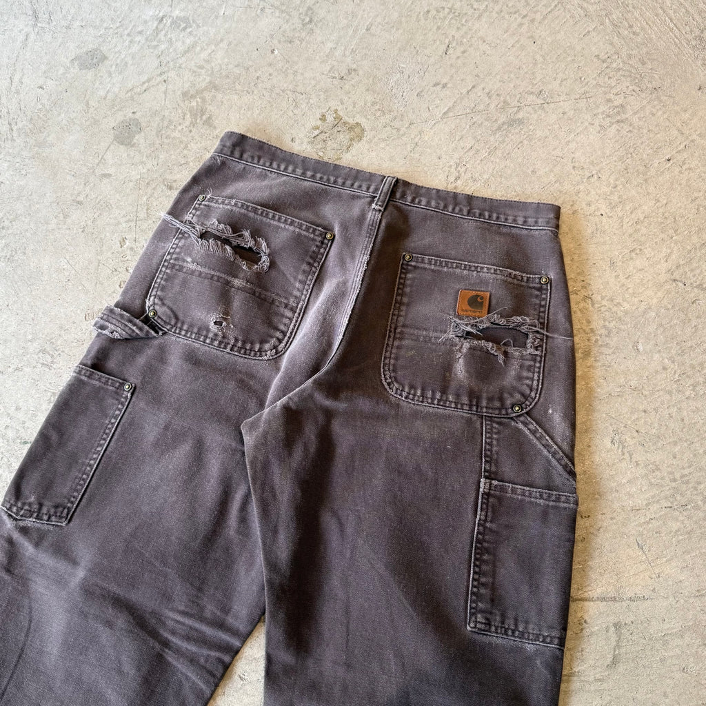 00's "Carhartt"faded double knee work wear pants 31×L30