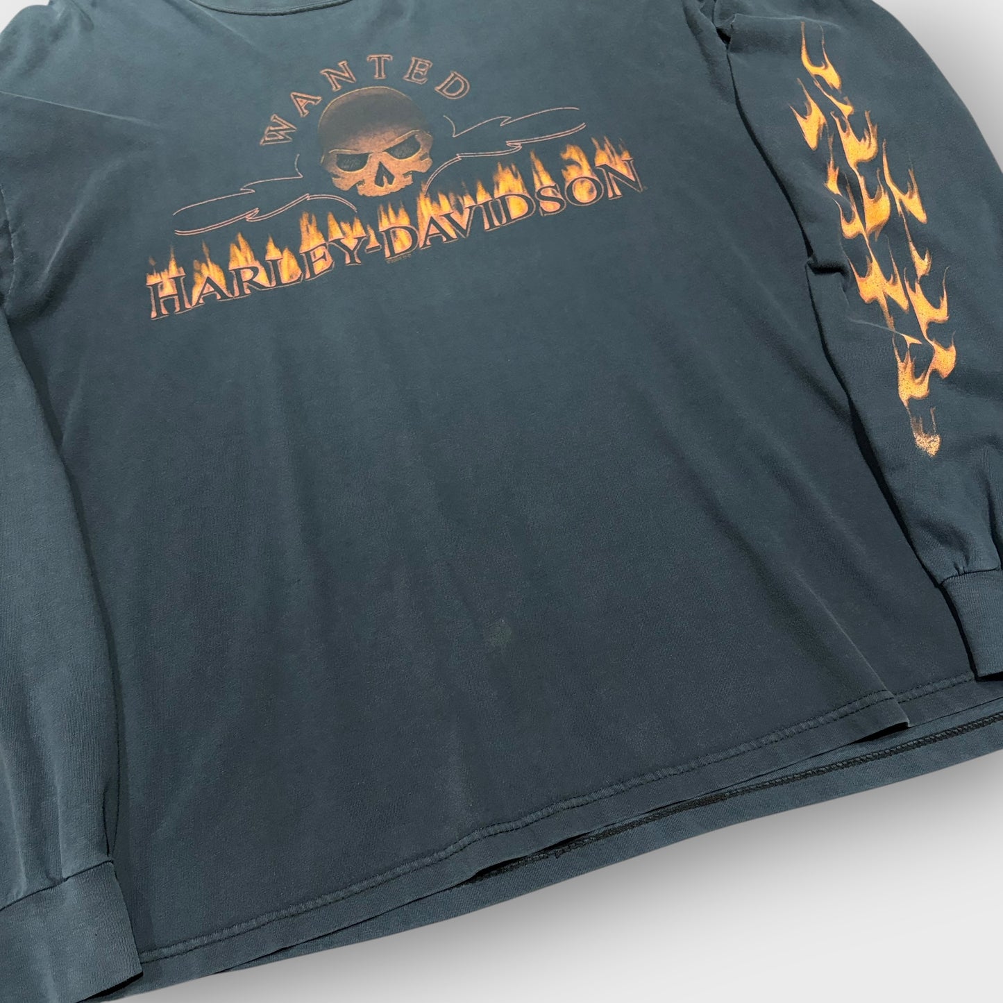 00’s “HARLEY DAVIDSON” flame pattern l/s t-shirt