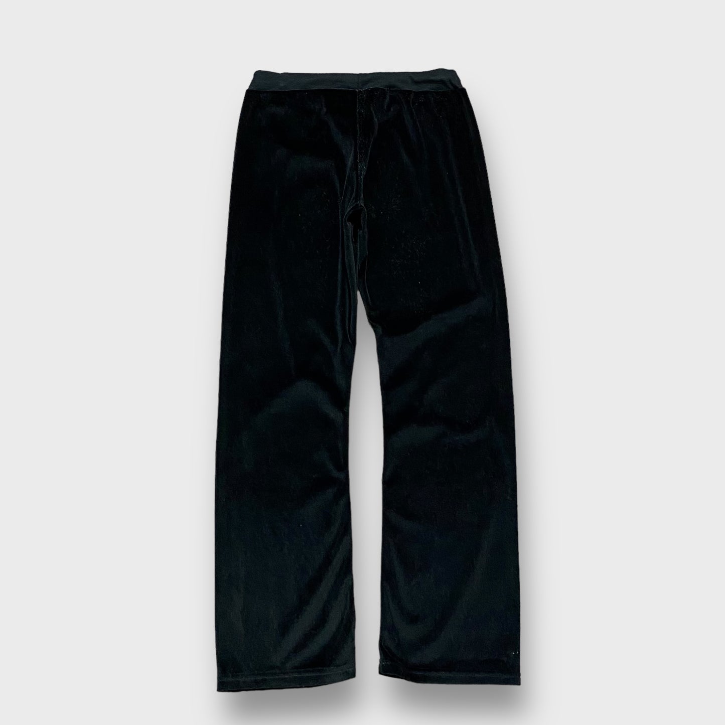 Heart embroidery velour pants