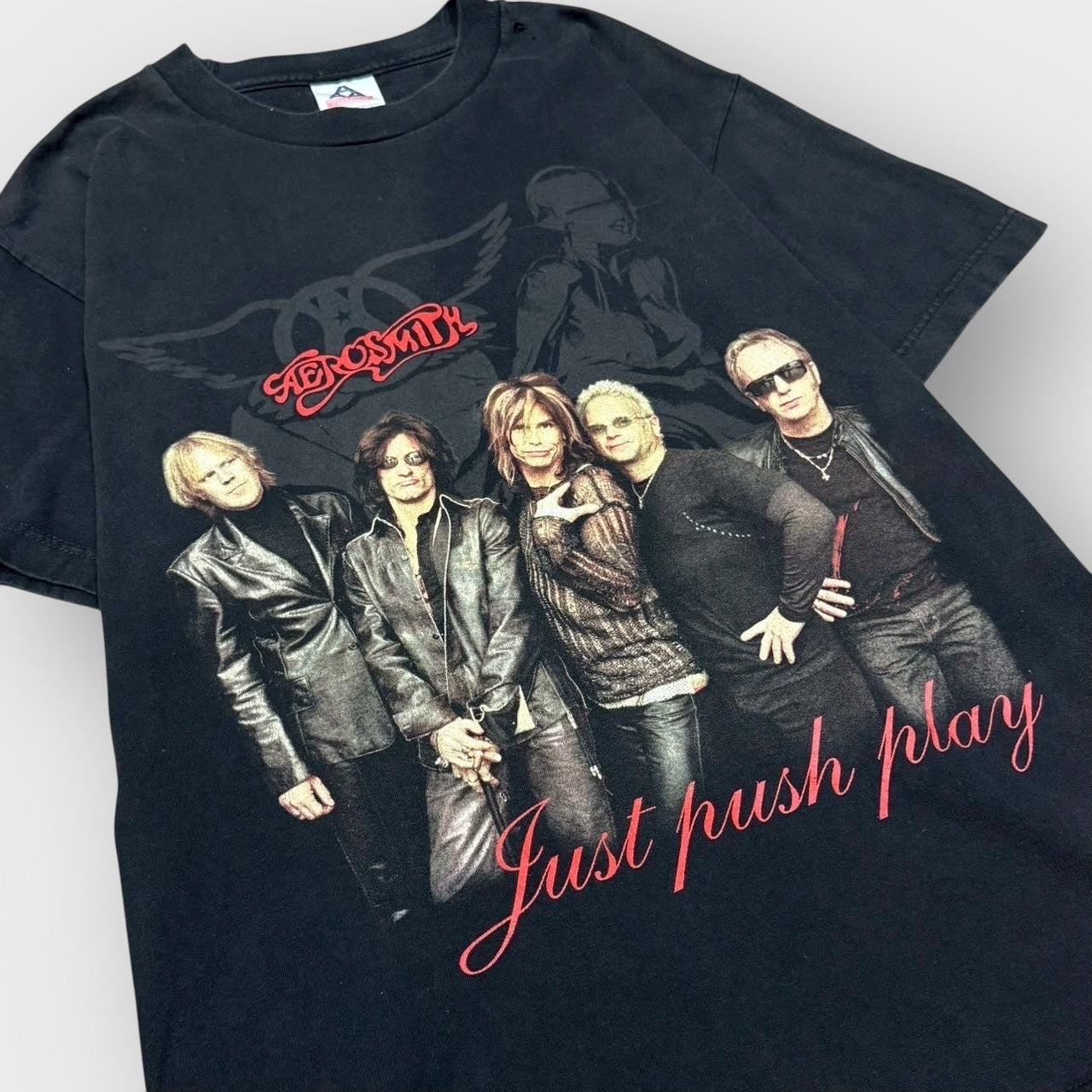 00’s “AEROSMITH” “Just Push Play” World tour t-shirt