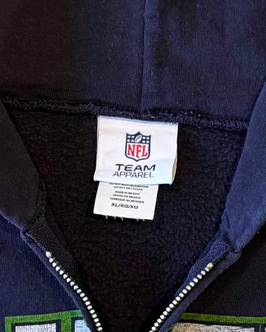 00’s NFL “SEATTLE SEAHAWKS” zip up hoodie X-LARGE