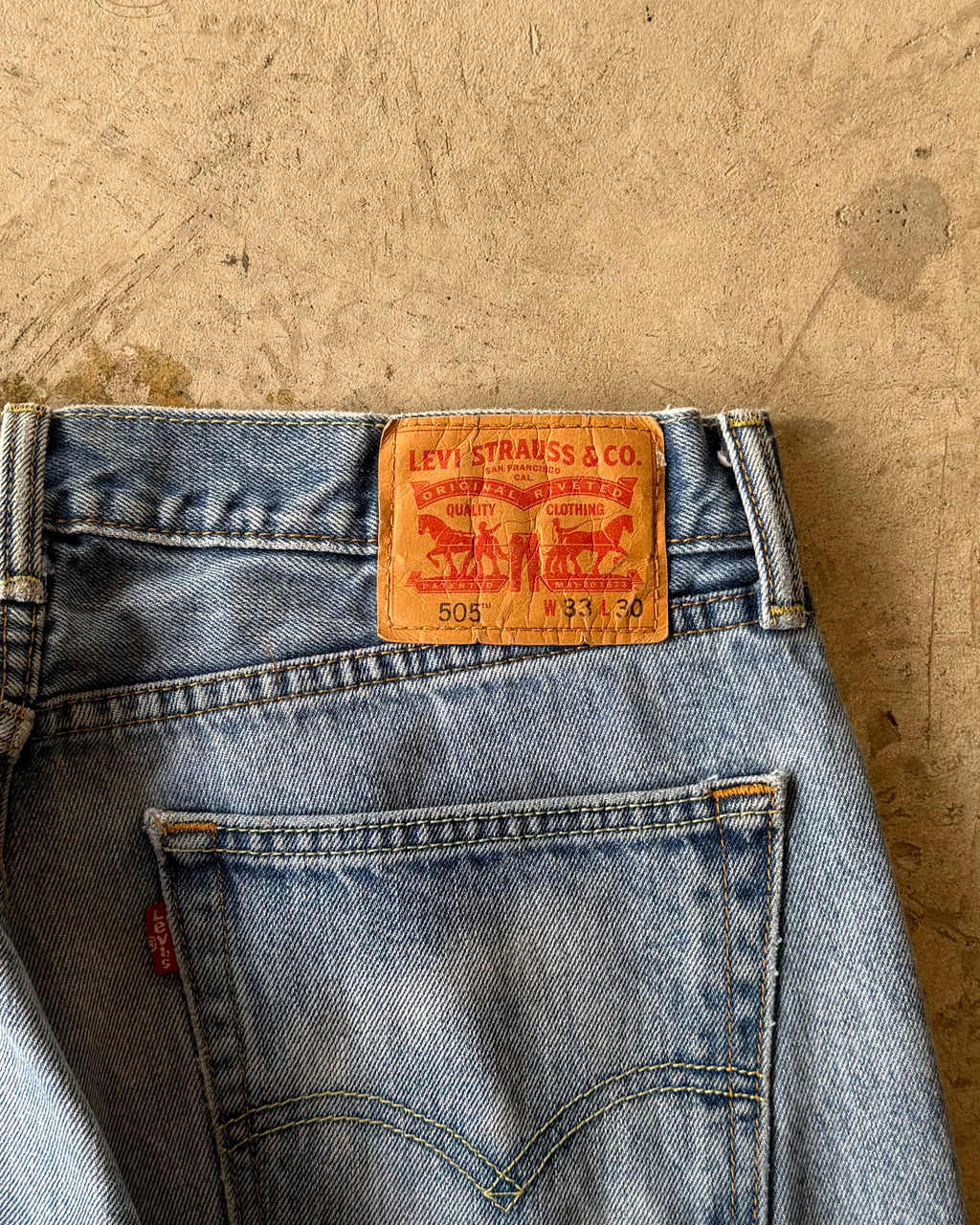 00’s Levi’s “505” denim pants 33×30