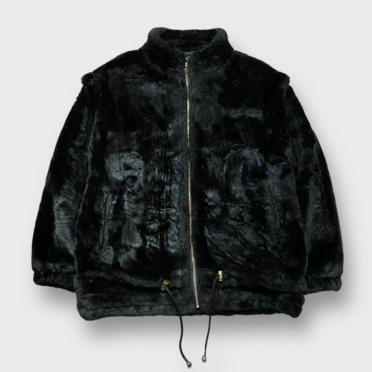 Black color fur jacket