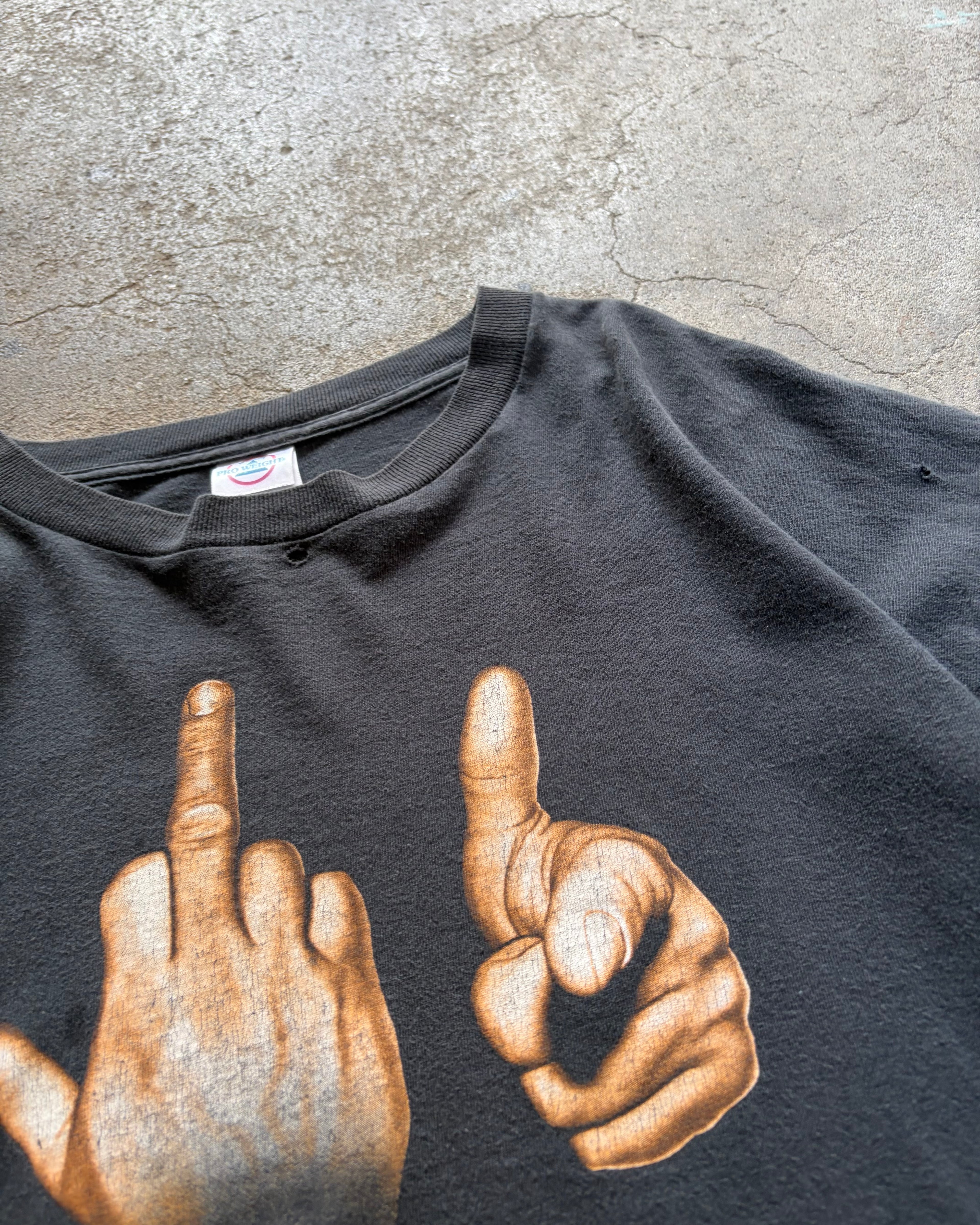 90’s Hand sign t-shirt X-large