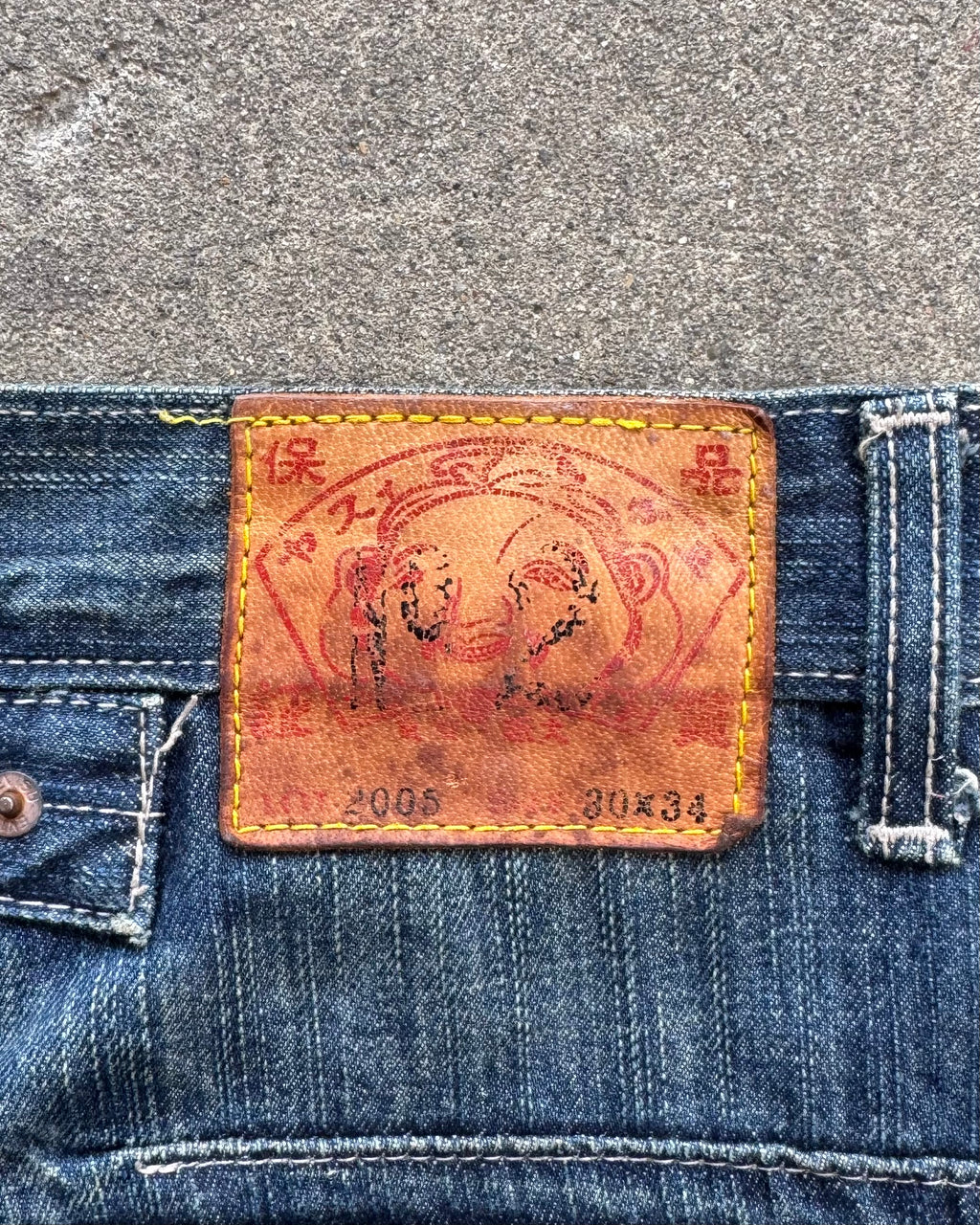 00’s “EVISU” denim 30×34