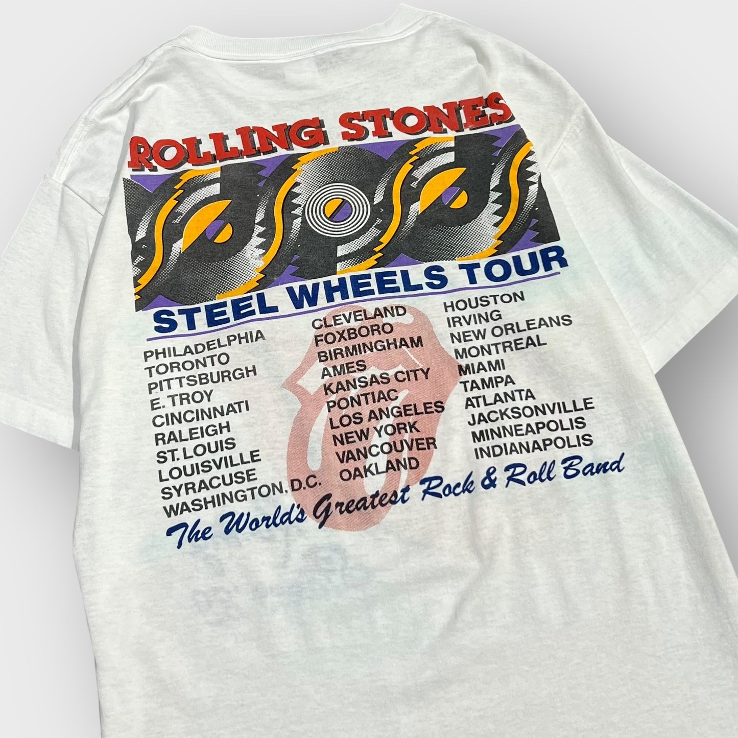 80’s THE ROLLING STONES
“Steel WheelsTour” t-shirt